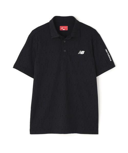 New Balance Golf（ニューバランスゴルフ）の「リフレクト・オーバーラップロゴ 半袖 カラーシャツ (MENS)（ポロシャツ・メンズ・ブラック/ホワイト/パープル・LARGE/MEDIUM/X-LARGE/XX-LARGE）」の6枚目の写真