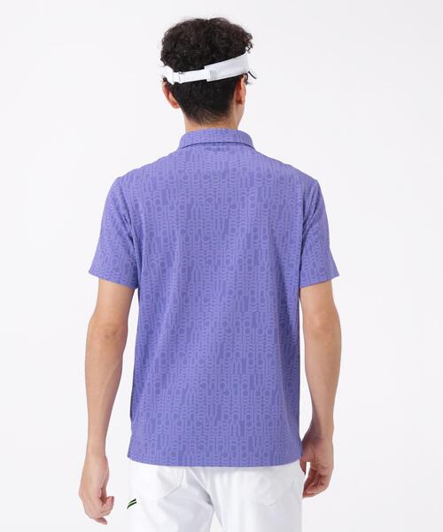 New Balance Golf（ニューバランスゴルフ）の「リフレクト・オーバーラップロゴ 半袖 カラーシャツ (MENS)（ポロシャツ・メンズ・ブラック/ホワイト/パープル・LARGE/MEDIUM/X-LARGE/XX-LARGE）」の15枚目の写真