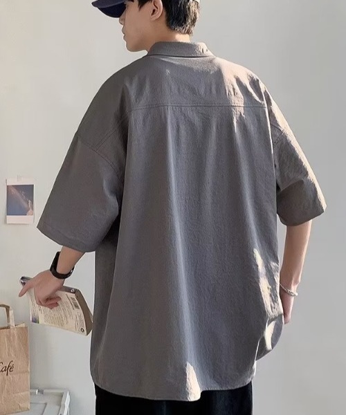 link lot(リンクロット)の「タグ付きビッグ半袖Tシャツ(シャツ/ブラウス・メンズ・ライトグレー/グレー・L/M)」の9枚目の写真