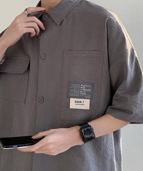 link lot(リンクロット)の「タグ付きビッグ半袖Tシャツ(シャツ/ブラウス・メンズ・ライトグレー/グレー・L/M)」の10枚目の写真