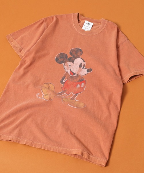 Disney(ディズニー)の「MK VINTAGE PRINT TEE 半袖Tシャツ(Tシャツ/カットソー・メンズ・ブラック/オリーブドラブ/マスタード/ネイビー/オレンジ・XL/M/L)」の5枚目の写真
