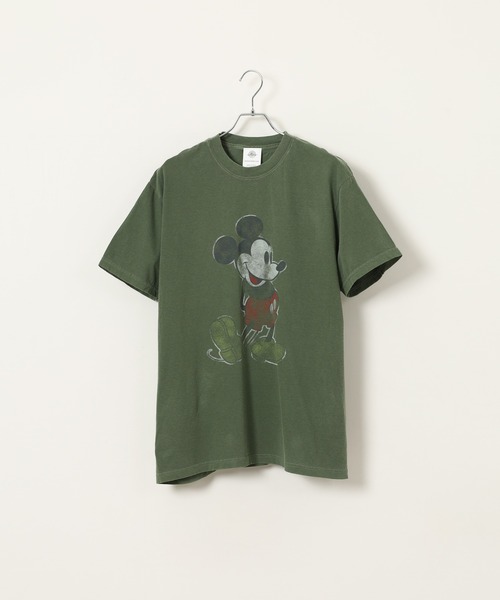 Disney(ディズニー)の「MK VINTAGE PRINT TEE 半袖Tシャツ(Tシャツ/カットソー・メンズ・ブラック/オリーブドラブ/マスタード/ネイビー/オレンジ・XL/M/L)」の7枚目の写真