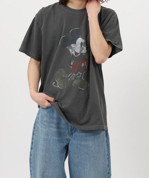 Disney(ディズニー)の「MK VINTAGE PRINT TEE 半袖Tシャツ(Tシャツ/カットソー・メンズ・ブラック/オリーブドラブ/マスタード/ネイビー/オレンジ・XL/M/L)」の22枚目の写真