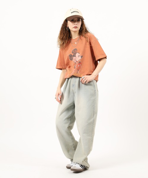 Disney(ディズニー)の「MK VINTAGE PRINT TEE 半袖Tシャツ(Tシャツ/カットソー・メンズ・ブラック/オリーブドラブ/マスタード/ネイビー/オレンジ・XL/M/L)」の21枚目の写真