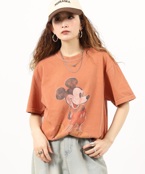 Disney(ディズニー)の「MK VINTAGE PRINT TEE 半袖Tシャツ(Tシャツ/カットソー・メンズ・ブラック/オリーブドラブ/マスタード/ネイビー/オレンジ・XL/M/L)」の17枚目の写真