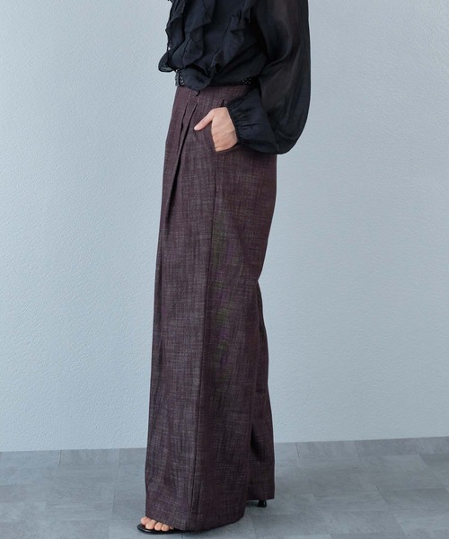 murea（ミュレア）の「ベルト付き ワイドタックパンツ（その他パンツ・レディース・ブラウン/ブラック/ブルー・M/S）」の16枚目の写真
