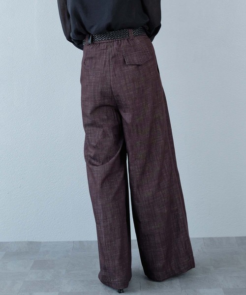 murea（ミュレア）の「ベルト付き ワイドタックパンツ（その他パンツ・レディース・ブラウン/ブラック/ブルー・M/S）」の14枚目の写真