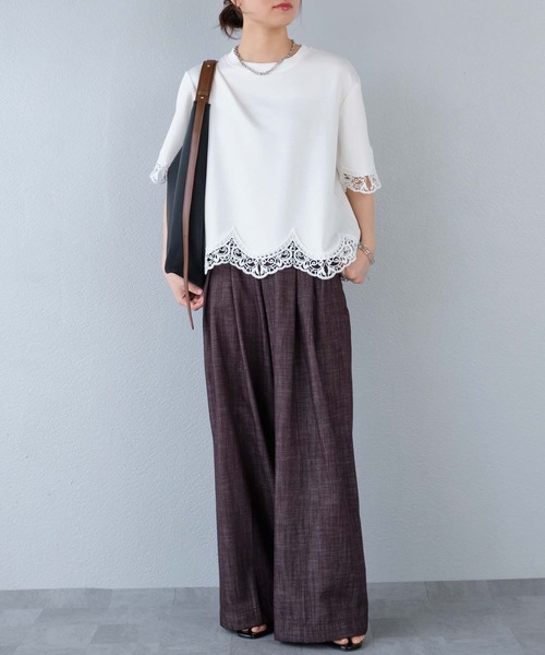murea（ミュレア）の「ベルト付き ワイドタックパンツ（その他パンツ・レディース・ブラウン/ブラック/ブルー・M/S）」の19枚目の写真