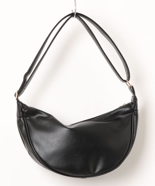 Fun & Daily(ファンアンドデイリー)の「Half Moon Shoulder Bag / Body Bag(ショルダーバッグ・レディース・ブラック/グリーン/ベージュ・FREE)」の4枚目の写真