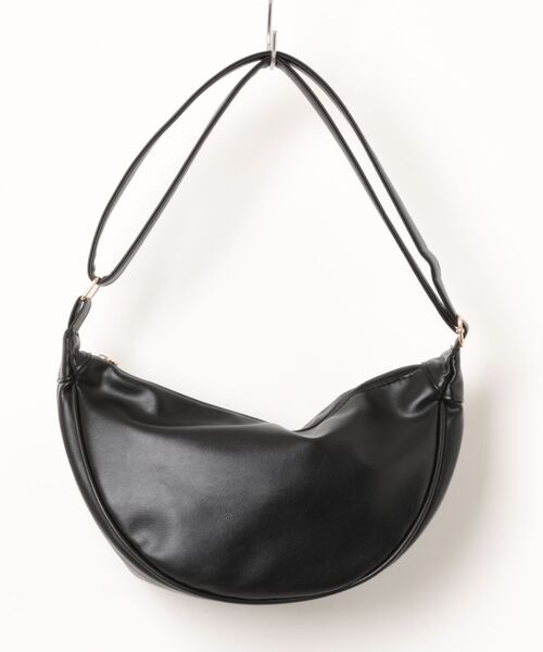 Fun & Daily(ファンアンドデイリー)の「Half Moon Shoulder Bag / Body Bag(ショルダーバッグ・レディース・ブラック/グリーン/ベージュ・FREE)」の5枚目の写真