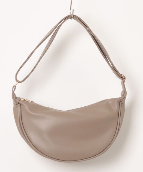 Fun & Daily(ファンアンドデイリー)の「Half Moon Shoulder Bag / Body Bag(ショルダーバッグ・レディース・ブラック/グリーン/ベージュ・FREE)」の22枚目の写真