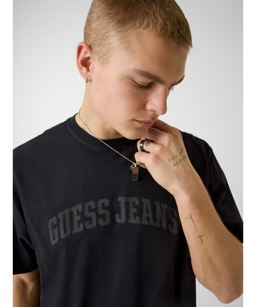 GUESS JEANS(ゲスジーンズ)の「GUESS JEANS BOXY Tee Tシャツ ロゴTシャツ(Tシャツ/カットソー・メンズ・ブラック/グリーン/ピンク・LARGE/MEDIUM/XX-LARGE/X-LARGE/SMALL)」の13枚目の写真