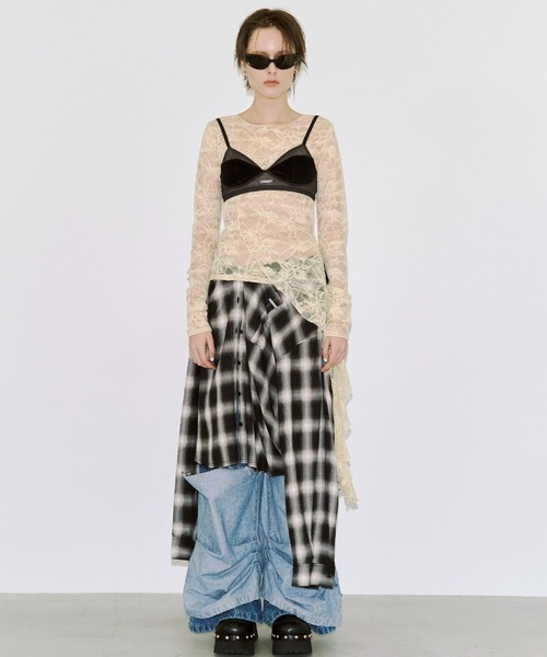 JOSE MOON（ジョゼムーン）の「STACK BRATOPS/スタックブラトップ（その他トップス・レディース・アイボリー/ブラック・FREE）」の6枚目の写真