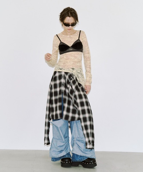 JOSE MOON（ジョゼムーン）の「STACK BRATOPS/スタックブラトップ（その他トップス・レディース・アイボリー/ブラック・FREE）」の7枚目の写真