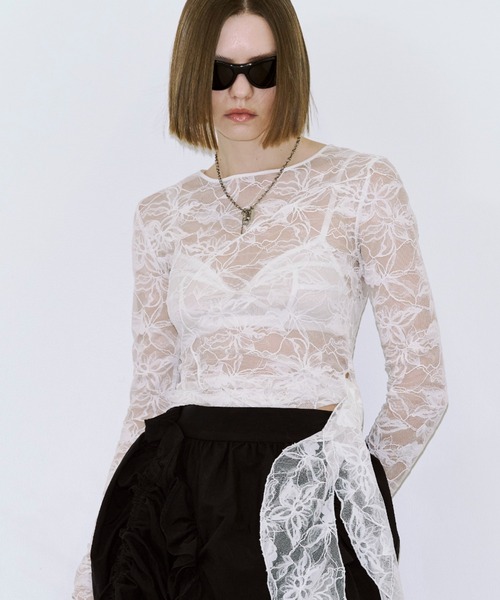 JOSE MOON（ジョゼムーン）の「STACK BRATOPS/スタックブラトップ（その他トップス・レディース・アイボリー/ブラック・FREE）」の15枚目の写真