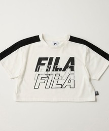 FILA（フィラ）の「【FILA:フィラ】キッズロゴショート丈半袖Tシャツ（Tシャツ/カットソー）」