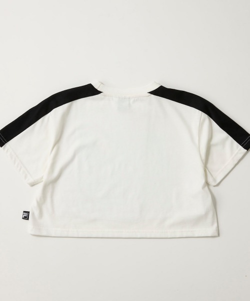 FILA(フィラ)の「【FILA:フィラ】キッズロゴショート丈半袖Tシャツ(Tシャツ/カットソー・キッズ・レモンイエロー/オフホワイト/ブラック・120/130/140/150/160/110)」の4枚目の写真