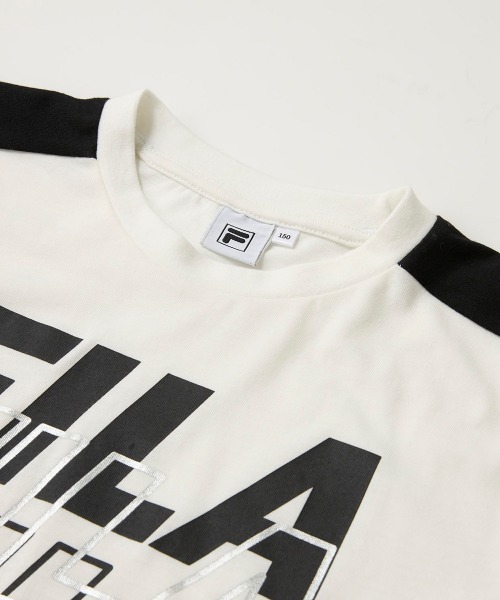 FILA(フィラ)の「【FILA:フィラ】キッズロゴショート丈半袖Tシャツ(Tシャツ/カットソー・キッズ・レモンイエロー/オフホワイト/ブラック・120/130/140/150/160/110)」の5枚目の写真