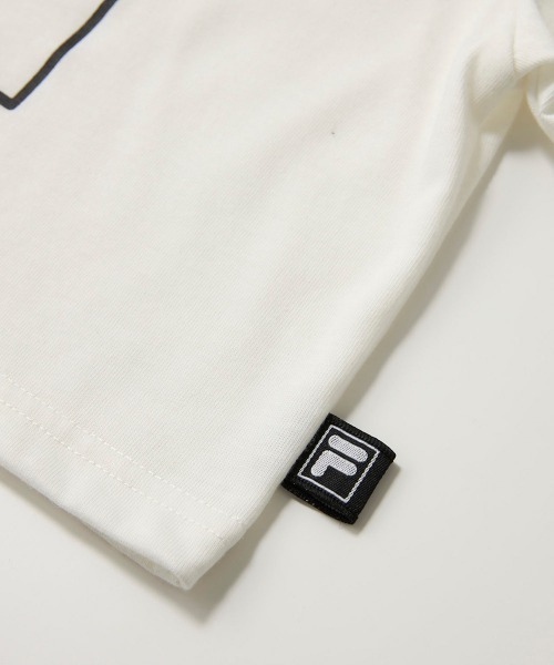 FILA(フィラ)の「【FILA:フィラ】キッズロゴショート丈半袖Tシャツ(Tシャツ/カットソー・キッズ・レモンイエロー/オフホワイト/ブラック・120/130/140/150/160/110)」の6枚目の写真