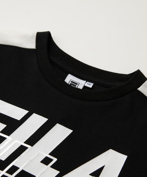 FILA(フィラ)の「【FILA:フィラ】キッズロゴショート丈半袖Tシャツ(Tシャツ/カットソー・キッズ・レモンイエロー/オフホワイト/ブラック・120/130/140/150/160/110)」の8枚目の写真