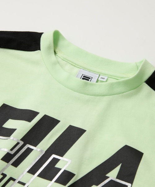 FILA(フィラ)の「【FILA:フィラ】キッズロゴショート丈半袖Tシャツ(Tシャツ/カットソー・キッズ・レモンイエロー/オフホワイト/ブラック・120/130/140/150/160/110)」の11枚目の写真
