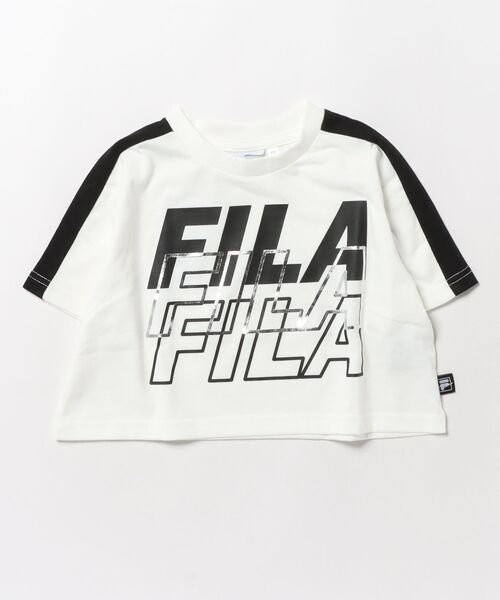 FILA(フィラ)の「【FILA:フィラ】キッズロゴショート丈半袖Tシャツ(Tシャツ/カットソー・キッズ・レモンイエロー/オフホワイト/ブラック・120/130/140/150/160/110)」の13枚目の写真