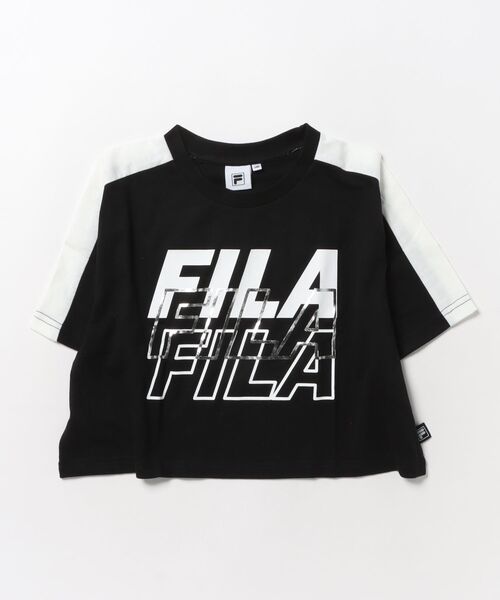 FILA(フィラ)の「【FILA:フィラ】キッズロゴショート丈半袖Tシャツ(Tシャツ/カットソー・キッズ・レモンイエロー/オフホワイト/ブラック・120/130/140/150/160/110)」の14枚目の写真