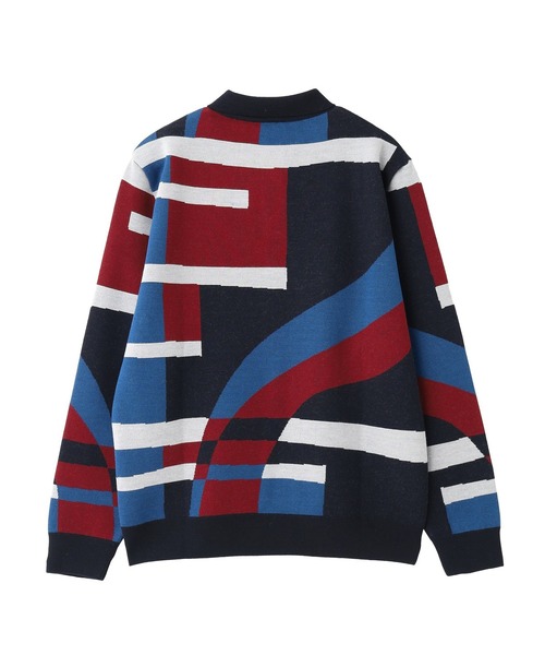 By Parra(バイパラ)の「PARRA Vertical forest knitted polo 54240(ニット/セーター・メンズ・マルチ・M)」の2枚目の写真