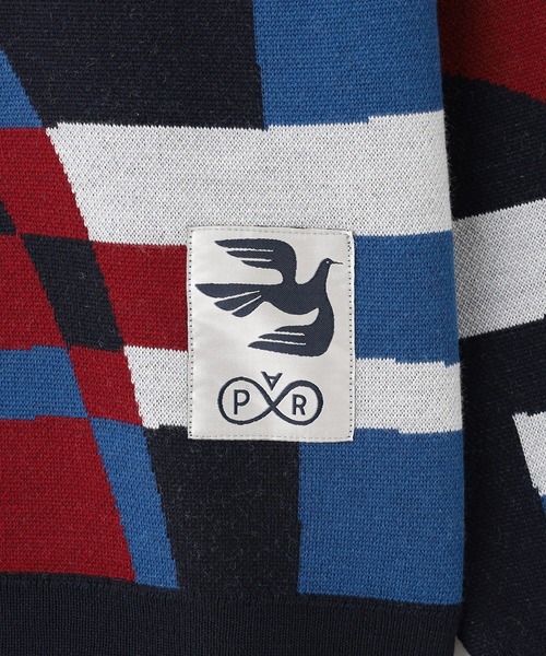 By Parra(バイパラ)の「PARRA Vertical forest knitted polo 54240(ニット/セーター・メンズ・マルチ・M)」の5枚目の写真