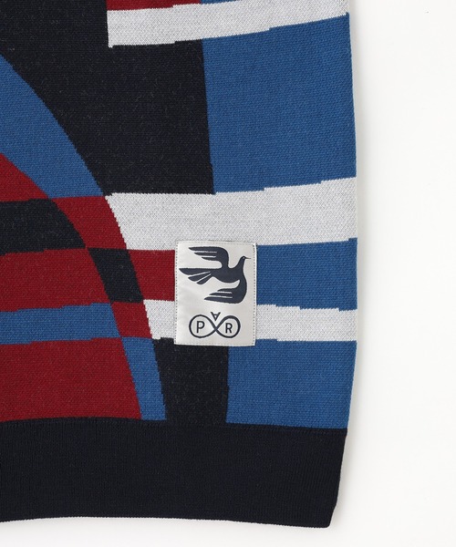 By Parra(バイパラ)の「PARRA Vertical forest knitted polo 54240(ニット/セーター・メンズ・マルチ・M)」の4枚目の写真