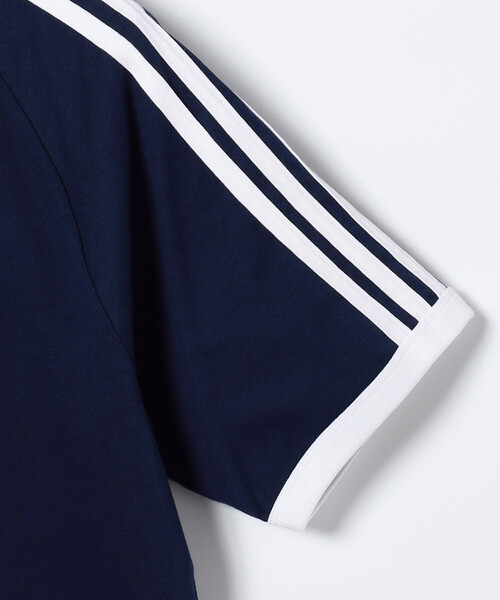 FREAK'S STORE(フリークスストア)の「限定展開 adidas/アディダス メンズ・オリジナルス スリーストライプ Tシャツ(Tシャツ/カットソー・メンズ・ネイビー/ホワイト/ブラック・LARGE/SMALL/X-LARGE/MEDIUM)」の11枚目の写真