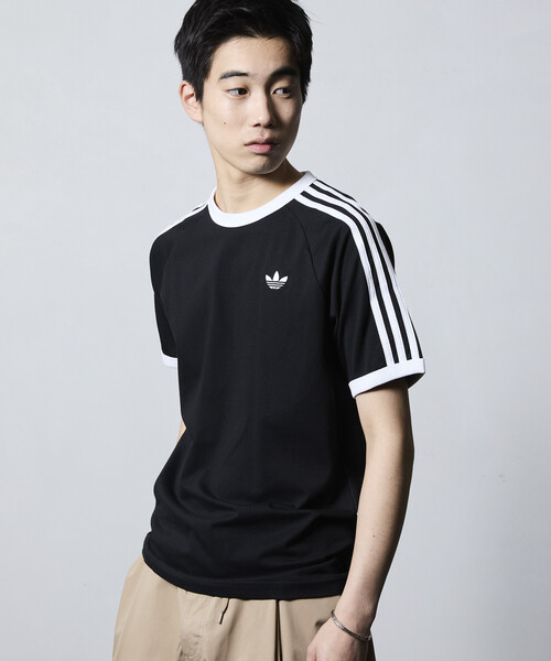 FREAK'S STORE(フリークスストア)の「限定展開 adidas/アディダス メンズ・オリジナルス スリーストライプ Tシャツ(Tシャツ/カットソー・メンズ・ネイビー/ホワイト/ブラック・LARGE/SMALL/X-LARGE/MEDIUM)」の22枚目の写真