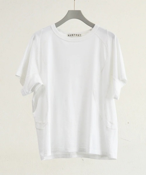NVRFRGT（ネヴァーフォーゲット）の「【NVRFRGT】PANELLED HALF SLEEVE T-SHIRT（Tシャツ/カットソー・メンズ・ホワイト/ブラック/チャコールグレー・2/3）」の4枚目の写真