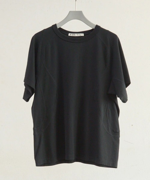 NVRFRGT（ネヴァーフォーゲット）の「【NVRFRGT】PANELLED HALF SLEEVE T-SHIRT（Tシャツ/カットソー・メンズ・ホワイト/ブラック/チャコールグレー・2/3）」の8枚目の写真