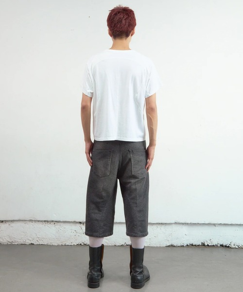 NVRFRGT（ネヴァーフォーゲット）の「【NVRFRGT】PANELLED HALF SLEEVE T-SHIRT（Tシャツ/カットソー・メンズ・ホワイト/ブラック/チャコールグレー・2/3）」の12枚目の写真