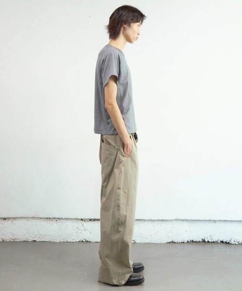 NVRFRGT（ネヴァーフォーゲット）の「【NVRFRGT】PANELLED HALF SLEEVE T-SHIRT（Tシャツ/カットソー・メンズ・ホワイト/ブラック/チャコールグレー・2/3）」の14枚目の写真