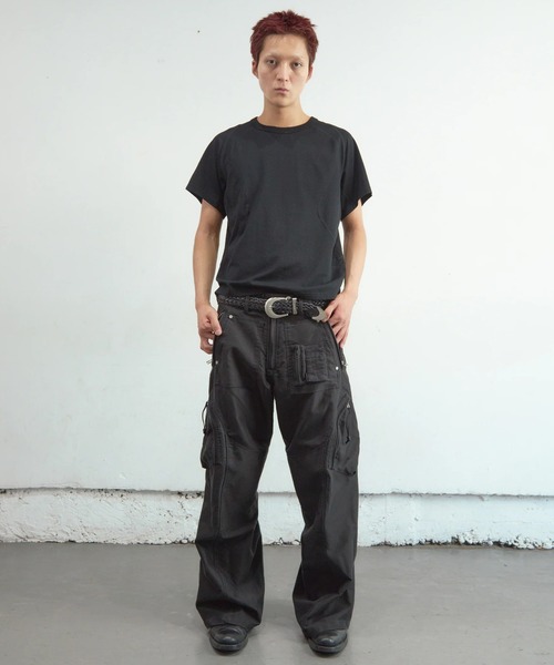 NVRFRGT（ネヴァーフォーゲット）の「【NVRFRGT】PANELLED HALF SLEEVE T-SHIRT（Tシャツ/カットソー・メンズ・ホワイト/ブラック/チャコールグレー・2/3）」の16枚目の写真