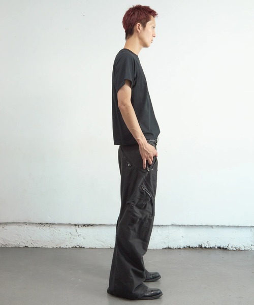 NVRFRGT（ネヴァーフォーゲット）の「【NVRFRGT】PANELLED HALF SLEEVE T-SHIRT（Tシャツ/カットソー・メンズ・ホワイト/ブラック/チャコールグレー・2/3）」の17枚目の写真