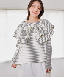 studio CLIP | マルチWAYフリル付きプルオーバー(Tシャツ/カットソー)