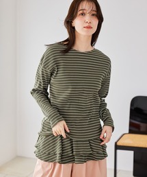 studio CLIP | マルチWAYフリル付きプルオーバー(Tシャツ/カットソー)