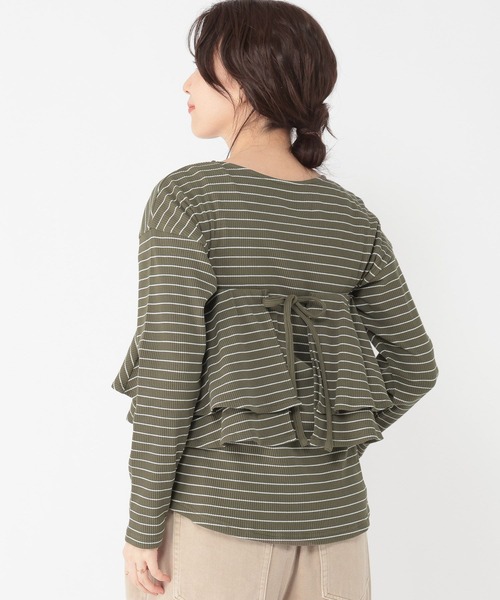 studio CLIP（スタディオクリップ）の「マルチWAYフリル付きプルオーバー（Tシャツ/カットソー・レディース・その他1/その他3/その他2・FREE）」の5枚目の写真