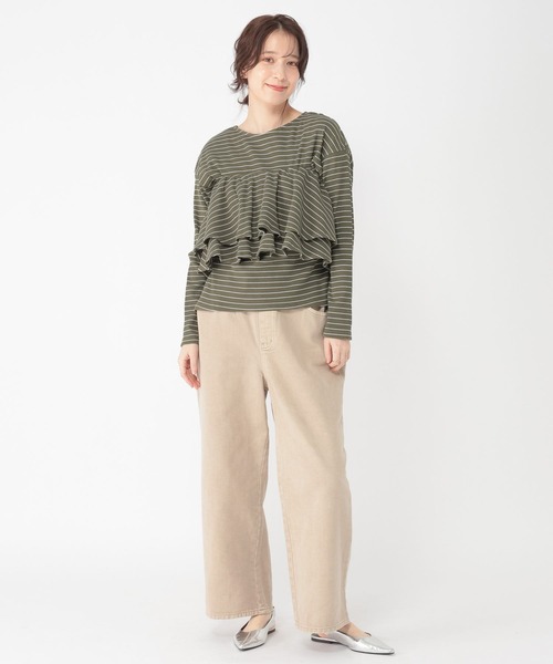 studio CLIP（スタディオクリップ）の「マルチWAYフリル付きプルオーバー（Tシャツ/カットソー・レディース・その他1/その他3/その他2・FREE）」の6枚目の写真