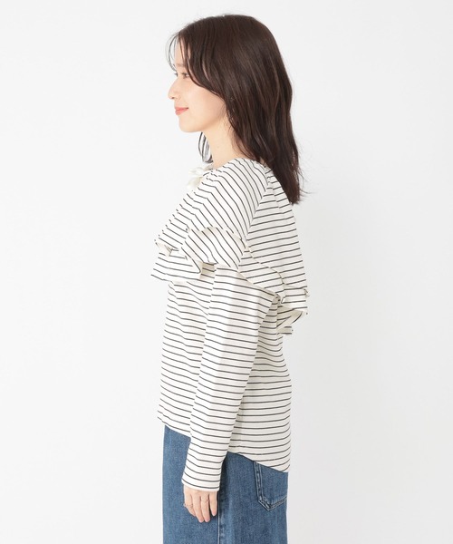 studio CLIP（スタディオクリップ）の「マルチWAYフリル付きプルオーバー（Tシャツ/カットソー・レディース・その他1/その他3/その他2・FREE）」の9枚目の写真