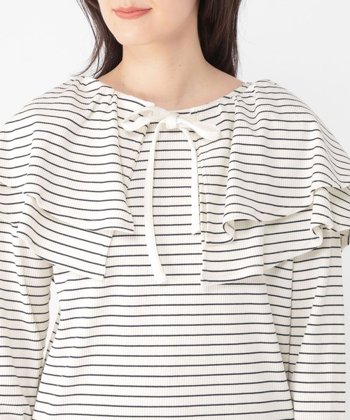 studio CLIP（スタディオクリップ）の「マルチWAYフリル付きプルオーバー（Tシャツ/カットソー・レディース・その他1/その他3/その他2・FREE）」の11枚目の写真