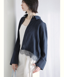 La TOTALITE | 【洗える】レーストリミングシャツ(シャツ/ブラウス)