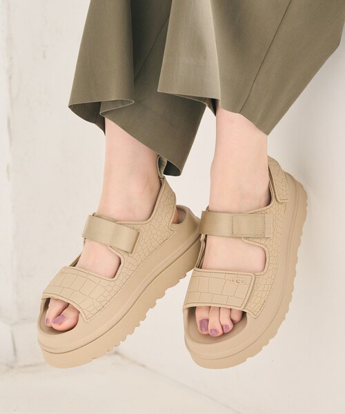 国内EXCLUSIVE】＜UGG＞ゴールデングロウ エンボスド サンダル
