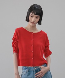 LOWRYS FARM | ショルダーパフカーディガン５Ｓ 665444(Tシャツ/カットソー)