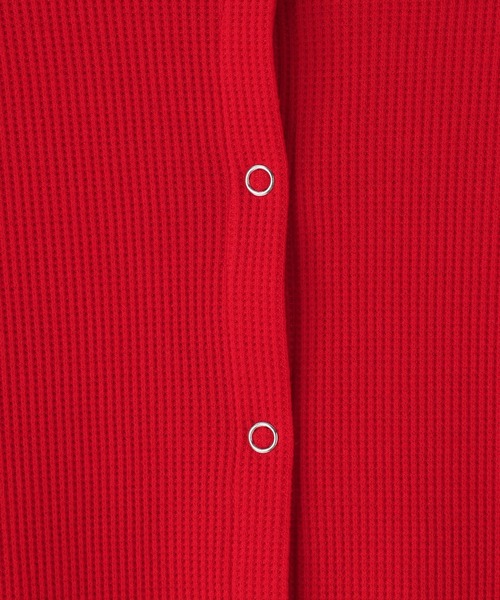 LOWRYS FARM（ローリーズファーム）の「ショルダーパフカーディガン５Ｓ 665444（Tシャツ/カットソー・レディース・ホワイト×ブラック/アイボリー/ブラック/レッド・FREE）」の11枚目の写真