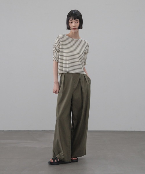 LOWRYS FARM（ローリーズファーム）の「ショルダーパフカーディガン５Ｓ 665444（Tシャツ/カットソー・レディース・ホワイト×ブラック/アイボリー/ブラック/レッド・FREE）」の18枚目の写真