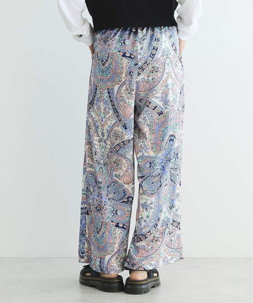 GARAGE OF GOOD CLOTHING（ガレージオブグッドクロージング）の「ペイズリー柄プリントワイドパンツ（その他パンツ・レディース・ピンク/ネイビー・FREE）」の5枚目の写真